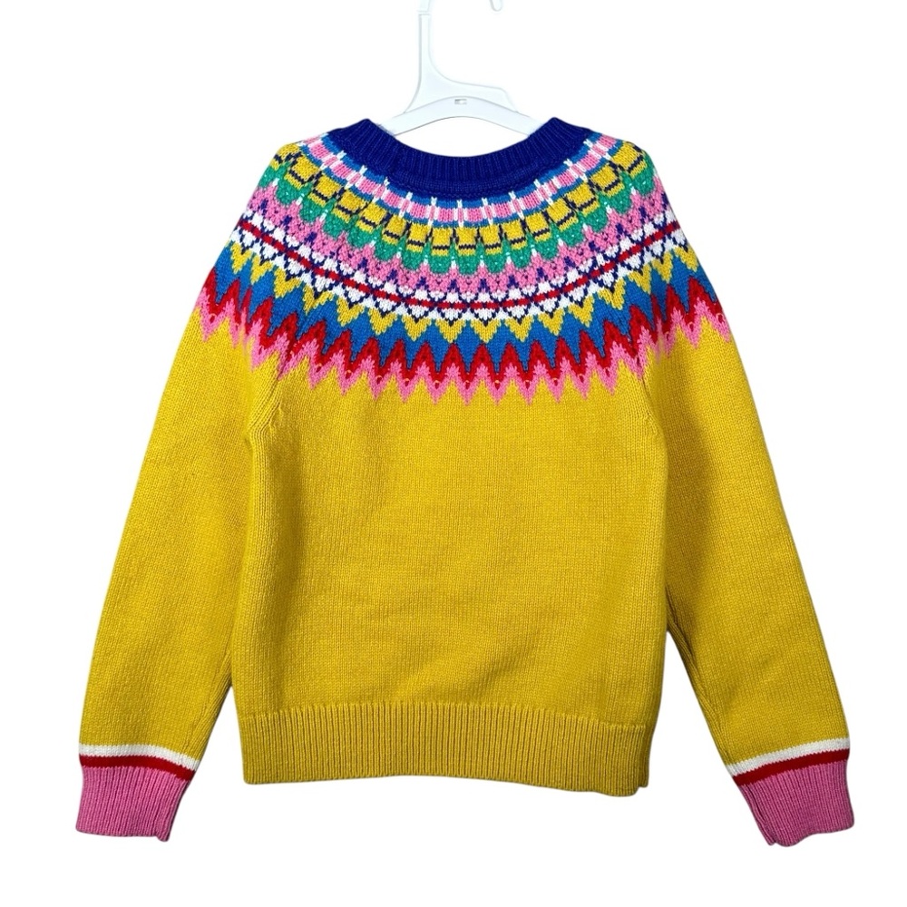 BODEN Knit Wool Blend Fair Isle Sweater 7-8yr - Picture 3 of 8
